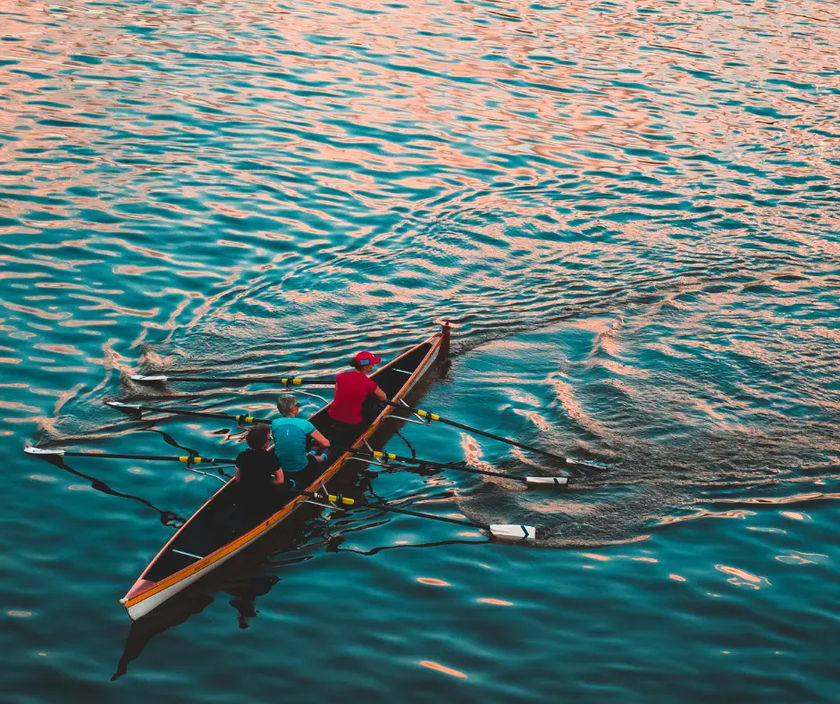 Canoes are best for camping.