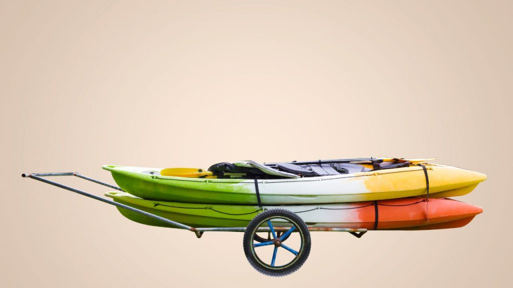 2 Kayaks on dolly 