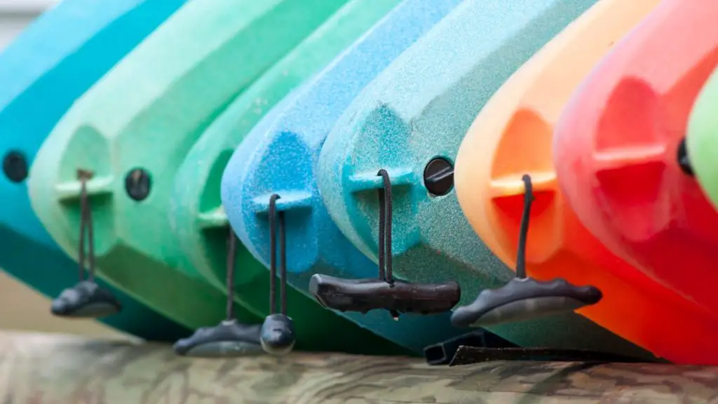 Colorful Plastic Kayaks