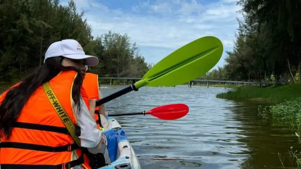 This is me in my first days when kayaking