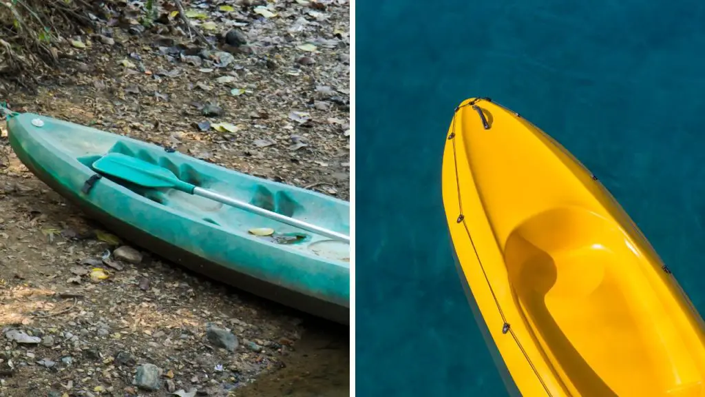 old plastic kayaks and new painted plastic kayaks