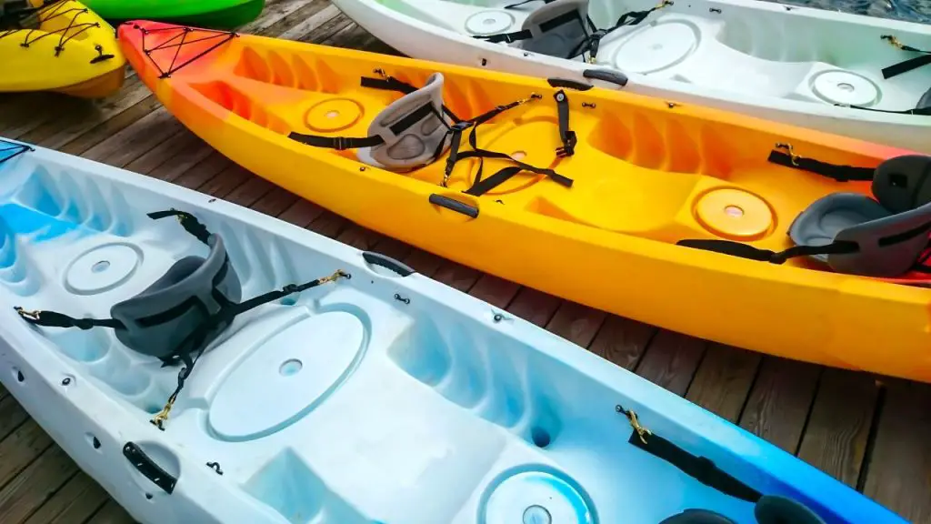 Two kayaks