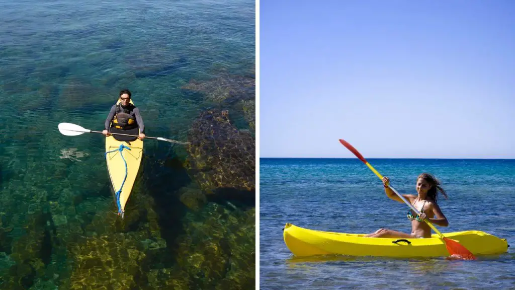  sea kayaks with sit-in  and sea kayaks with sit-on top