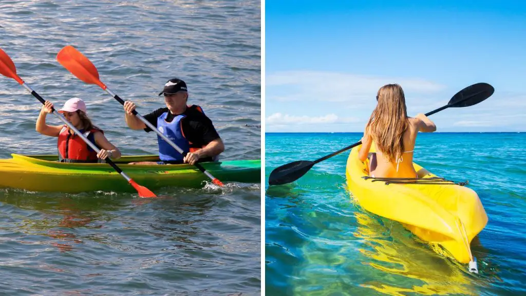 single kayak lighter than tandem kayak