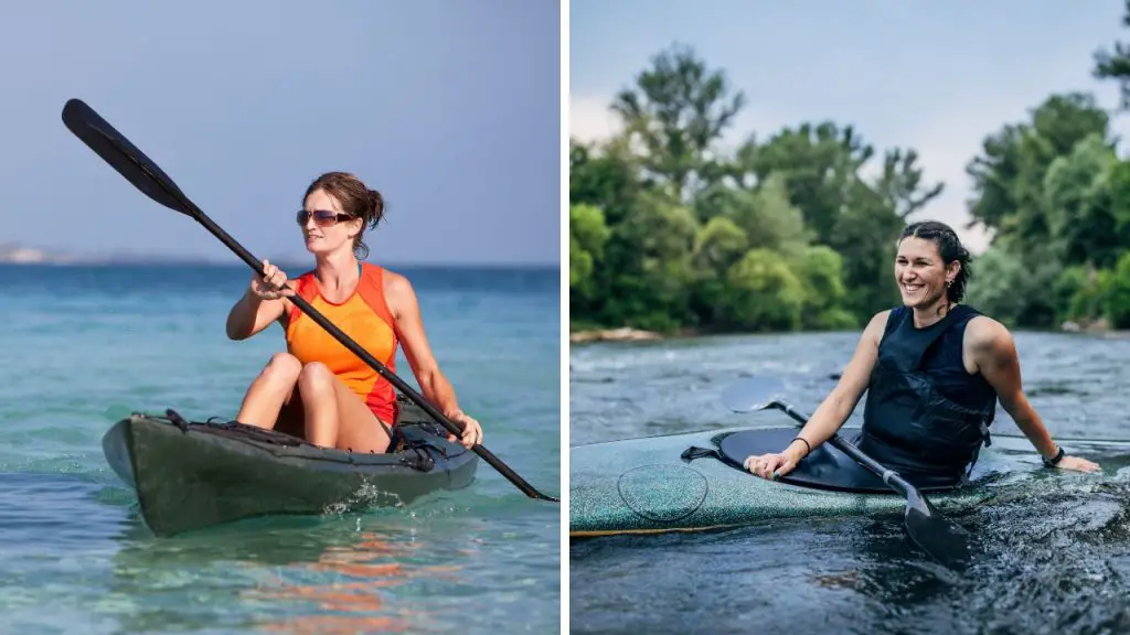  sit-on kayaks and sit-in kayaks.