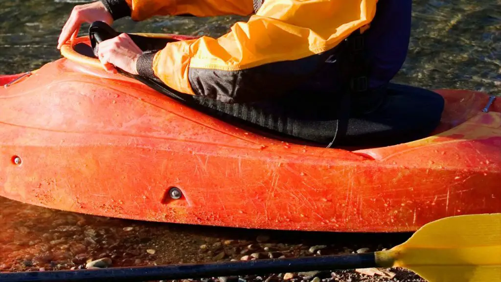 The abrasion on the bottom of kayak
