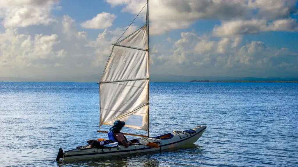 kayak with sail