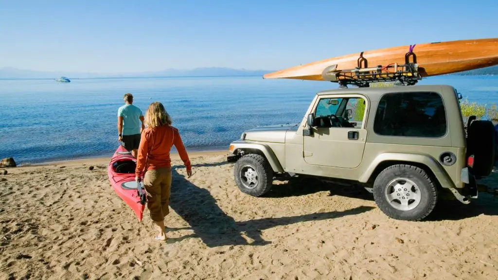 Kayak on soft online top jeep